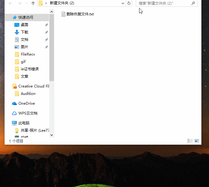 文件恢復(fù)